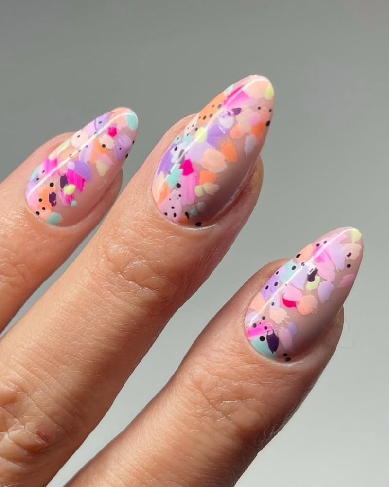 manucure pastel facile pour le printemps ou l'été