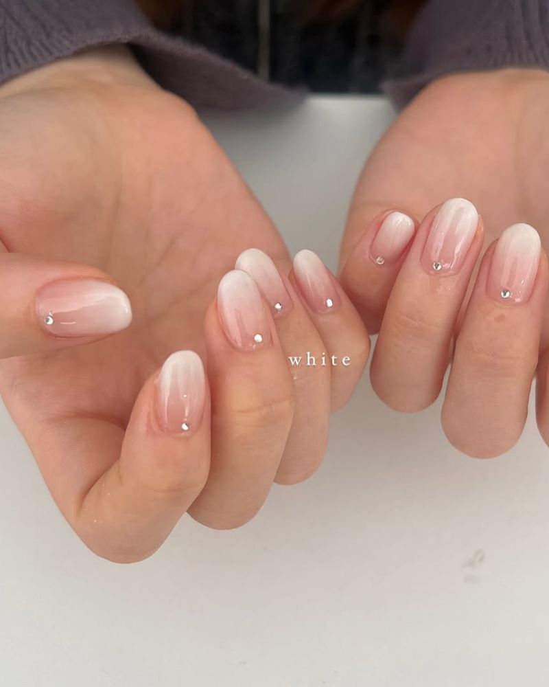 manucure coréenne, baby boomer, ongles french ombré