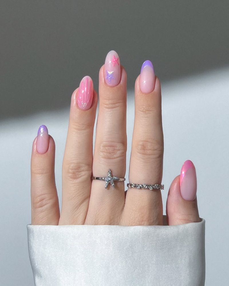 jolis ongles d’été, ongles simples d’été