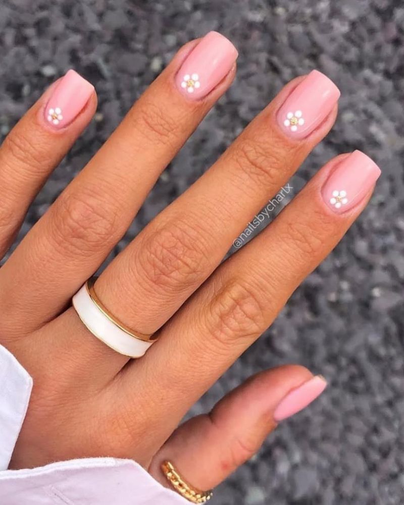 ongles nus, idées d’ongles printaniers