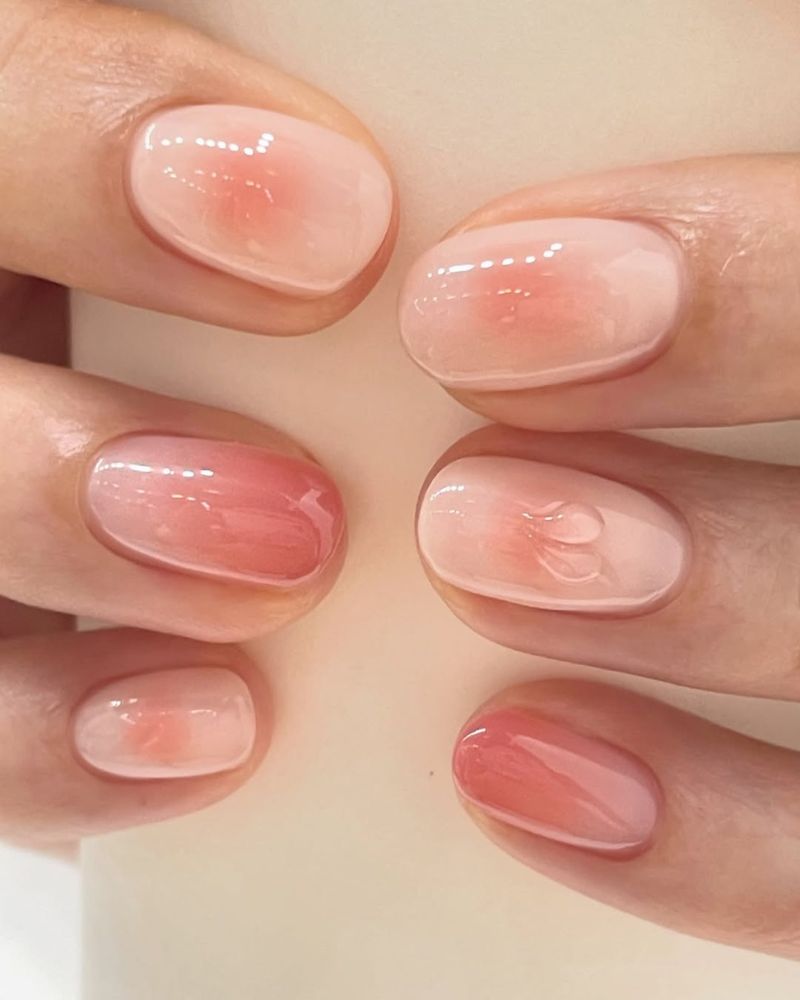 ongles dégradés, jolis ongles