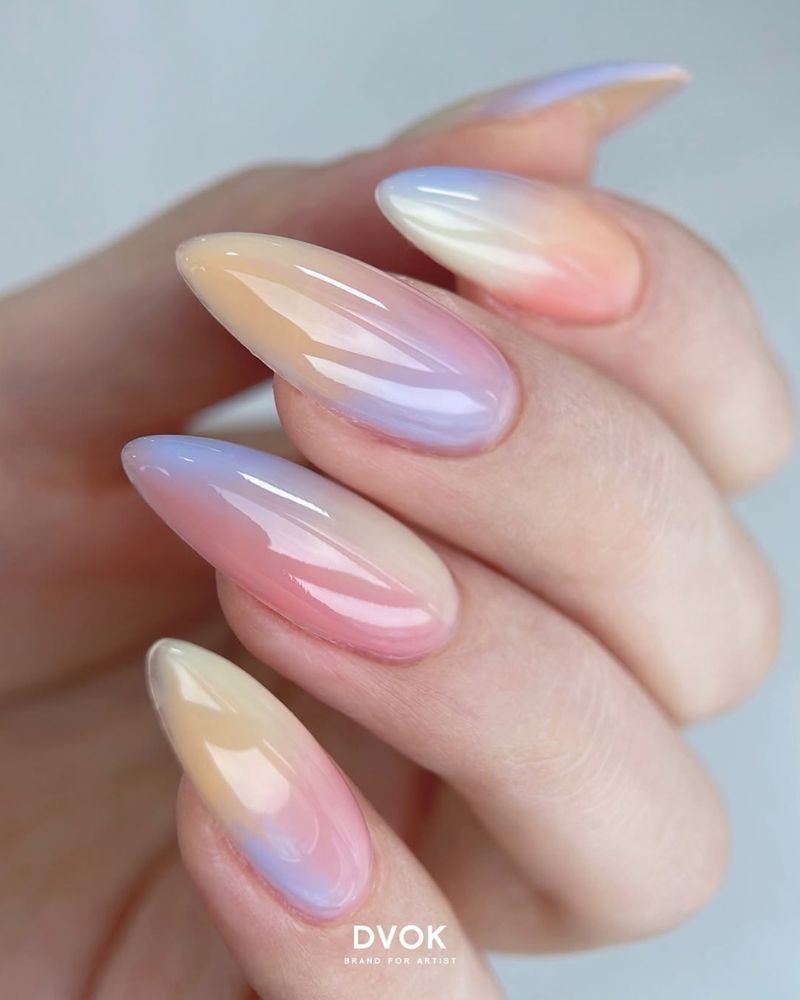 ongles stiletto, ongles longs, nail art d’été