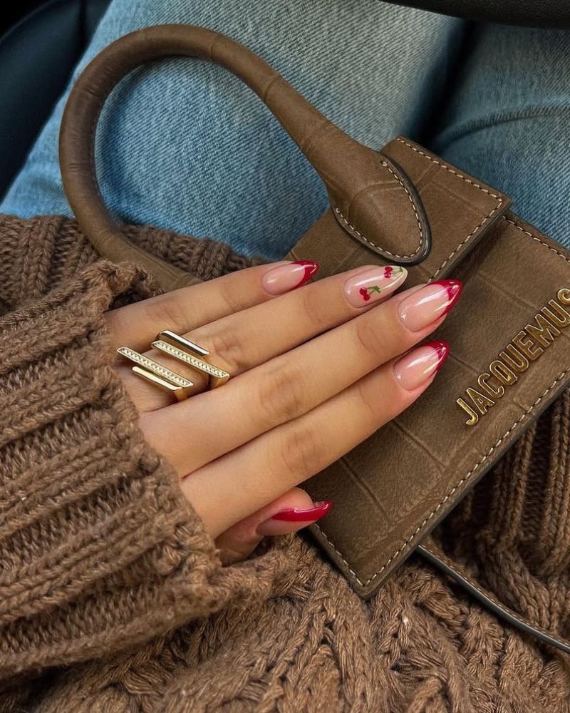 red stiletto nails, classy red nails