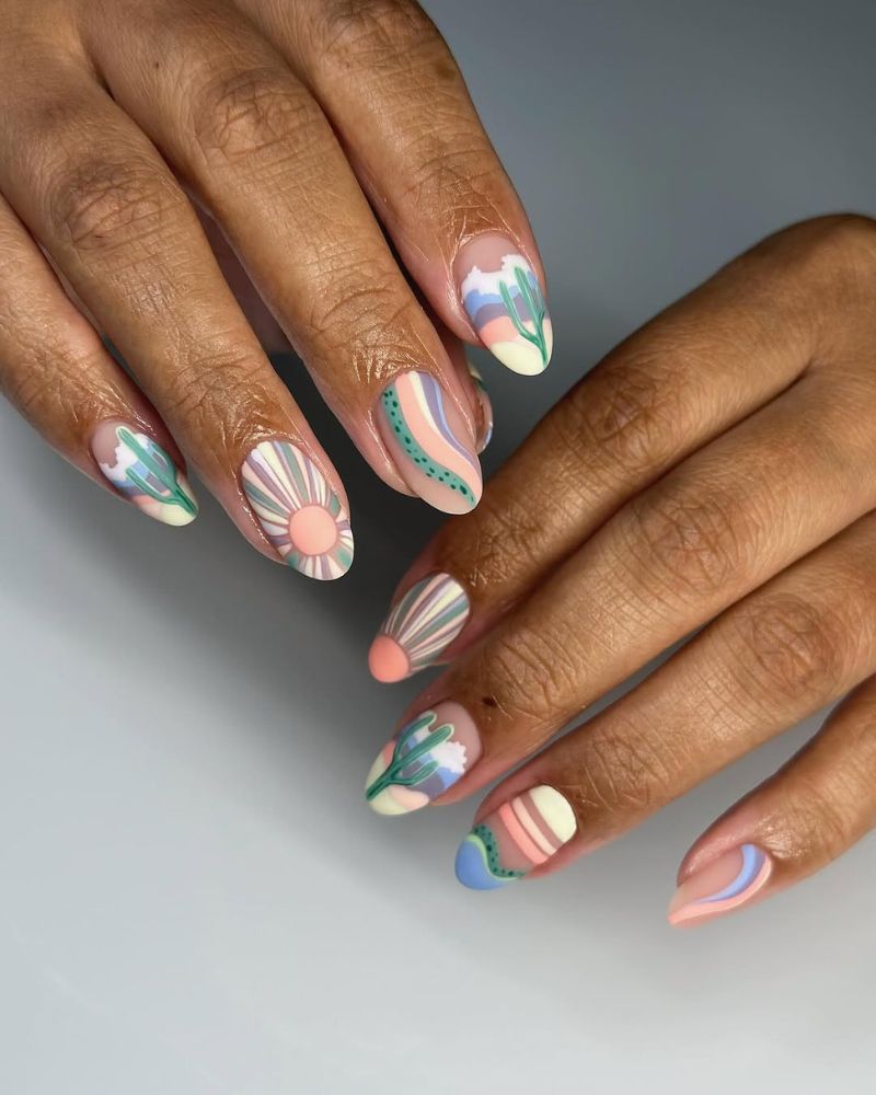 manucure été simple avec nail art fun