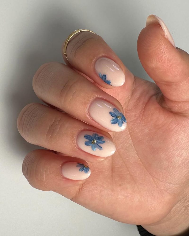 ongles élégants de printemps, idées d’ongles printaniers