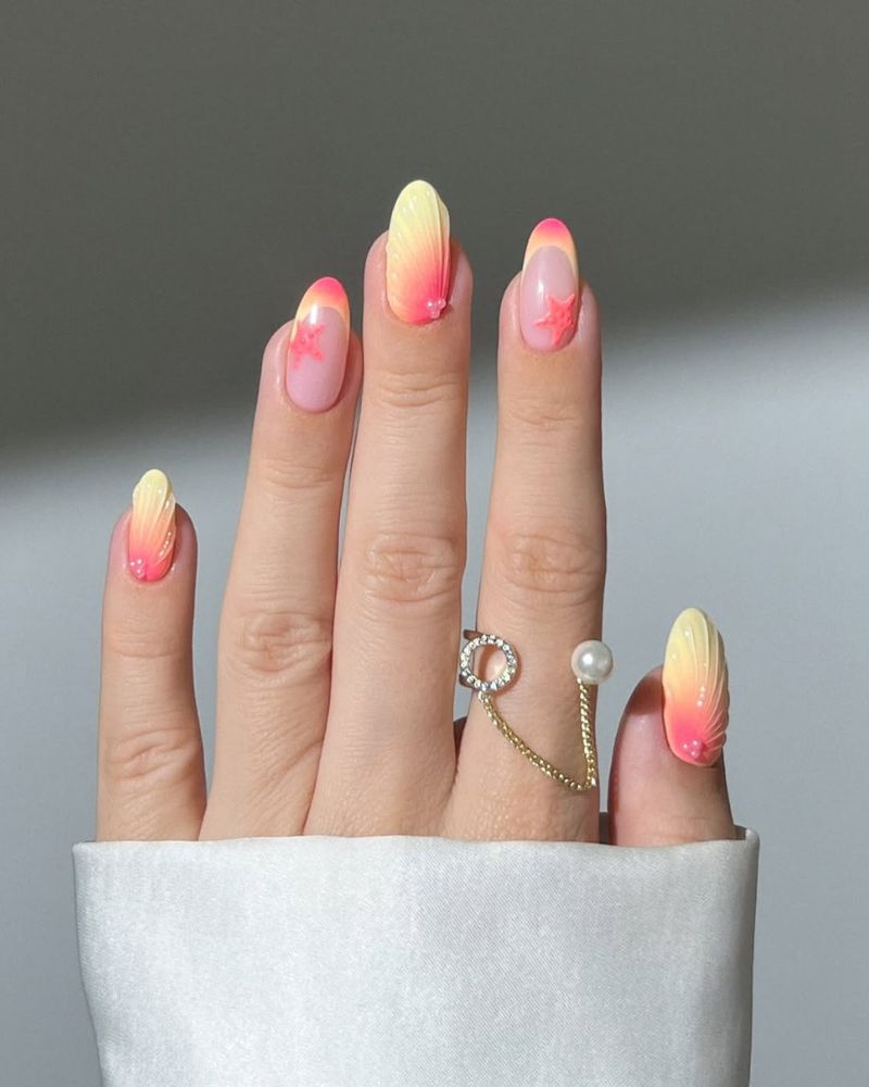 jolis ongles d’été, ongles de vacances