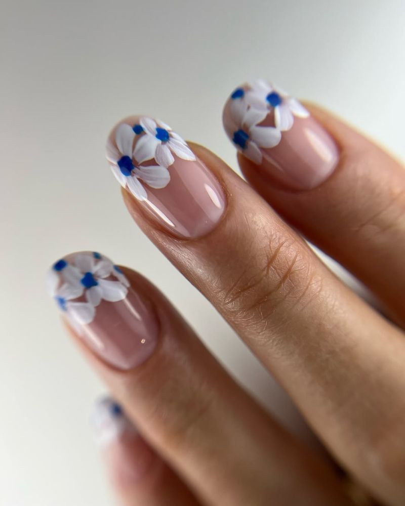 french fleurie, fleurs blanches