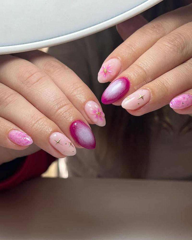 idée d’ongles violets, designs d’ongles violet clair