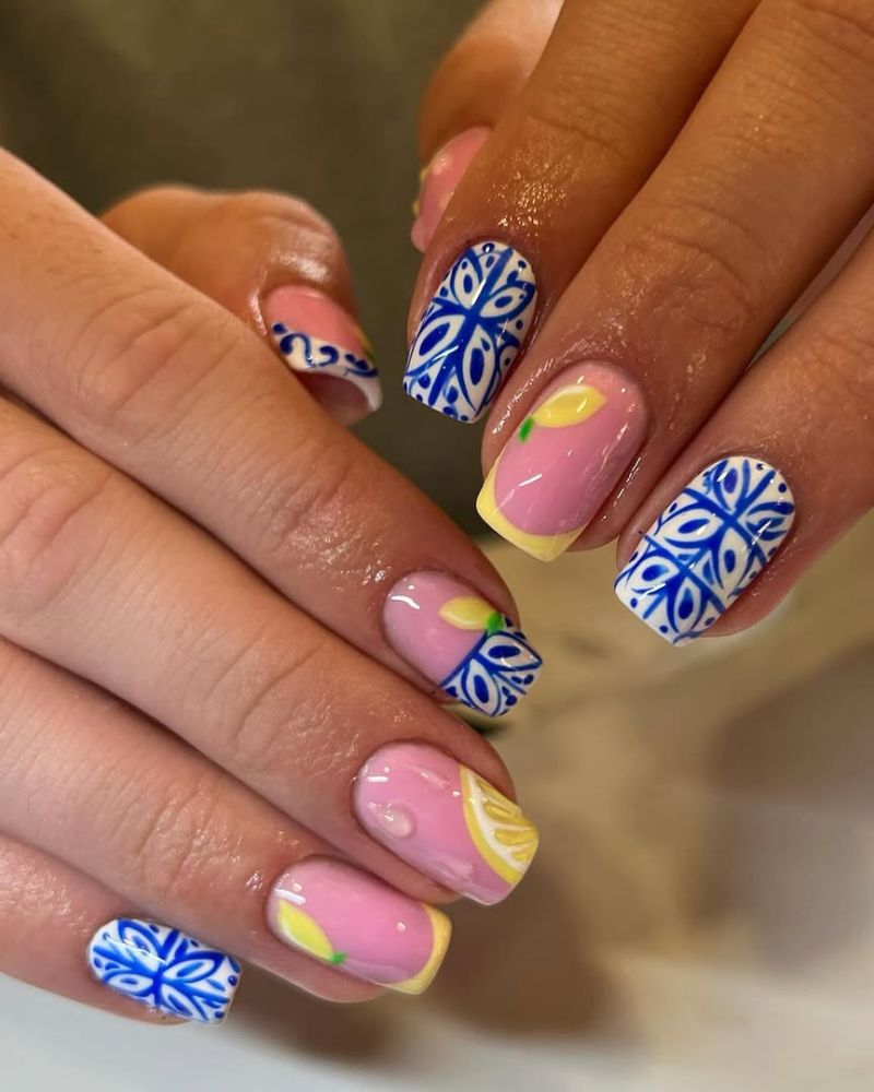 ongles Grèce, ongles méditerranéens, ongles de vacances