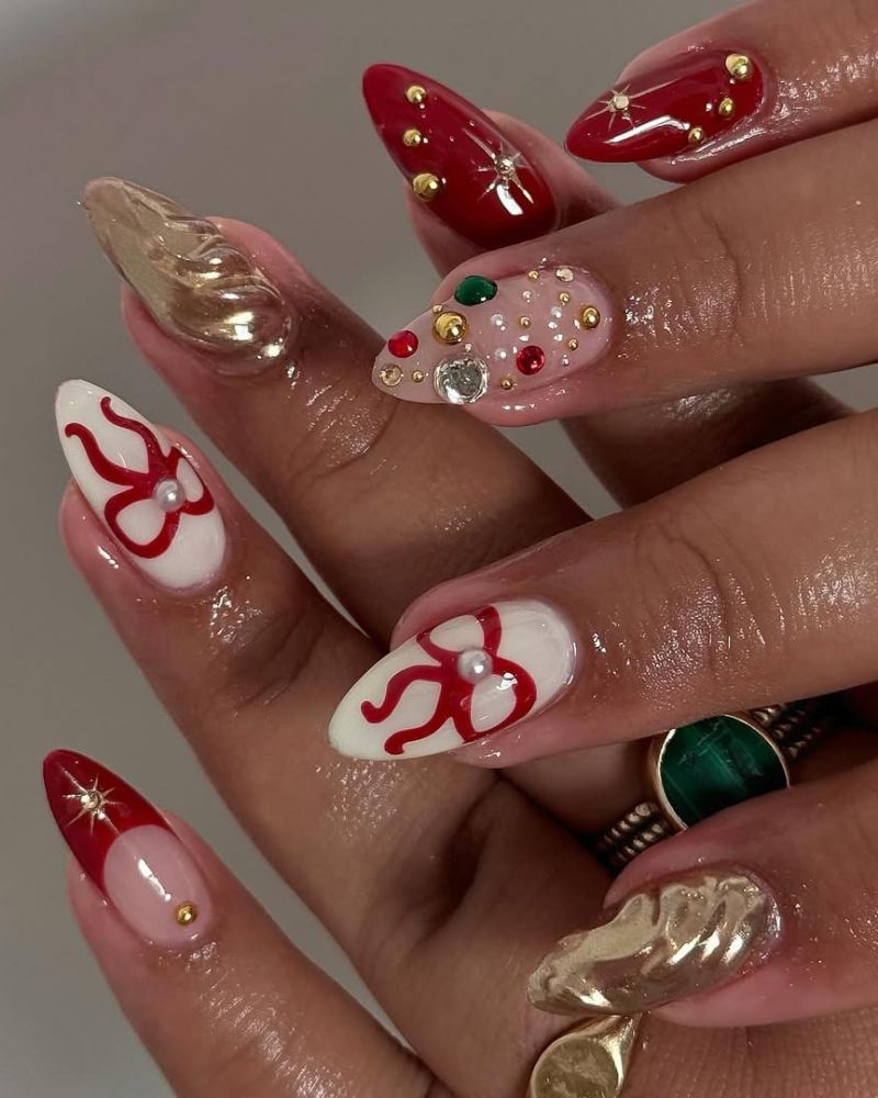 nail art Noël simple