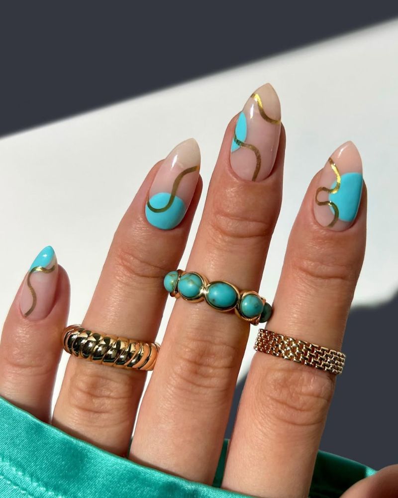 ongles d’été chics, ongles vacances, ongles stilettos