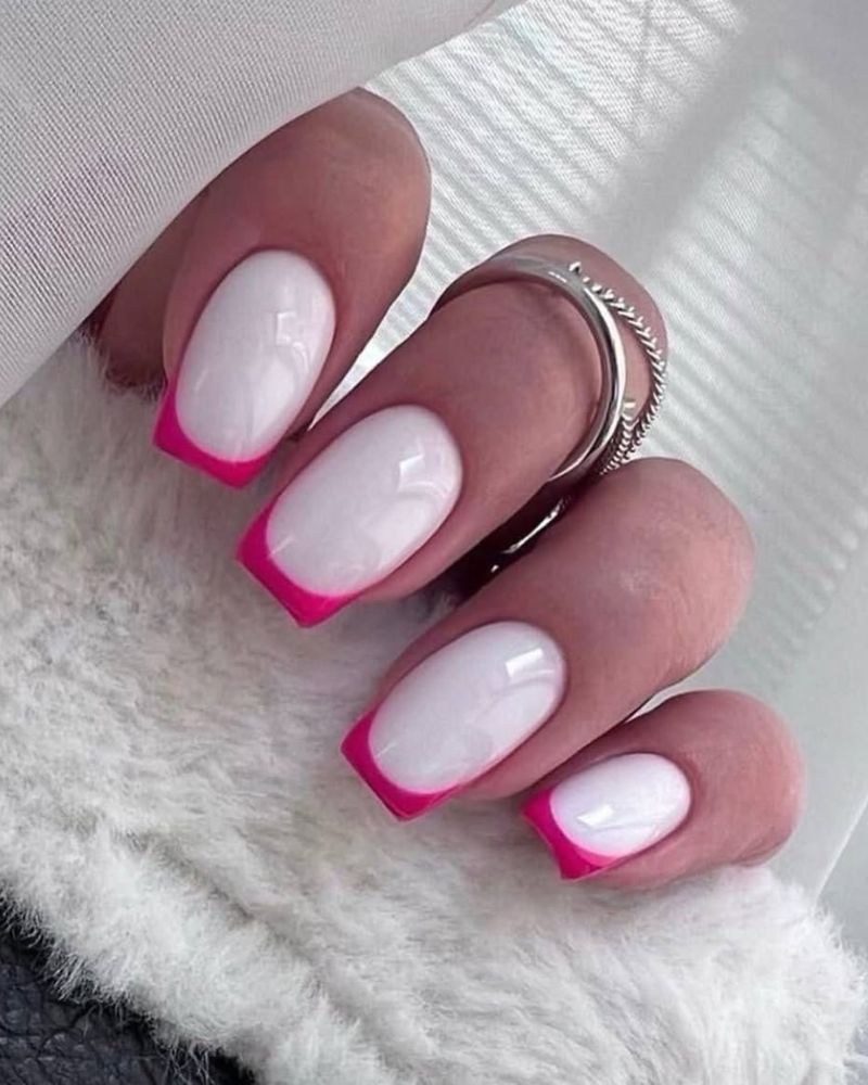 pointes french rose, pointes rose vif