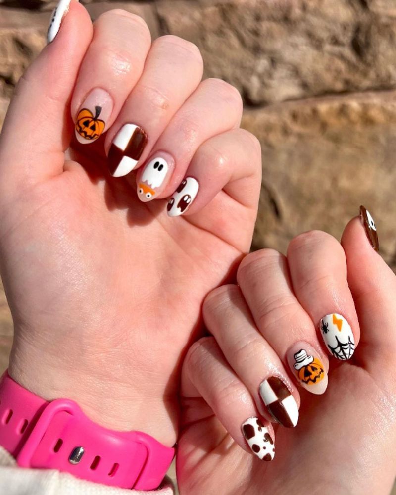 ongles halloween simples