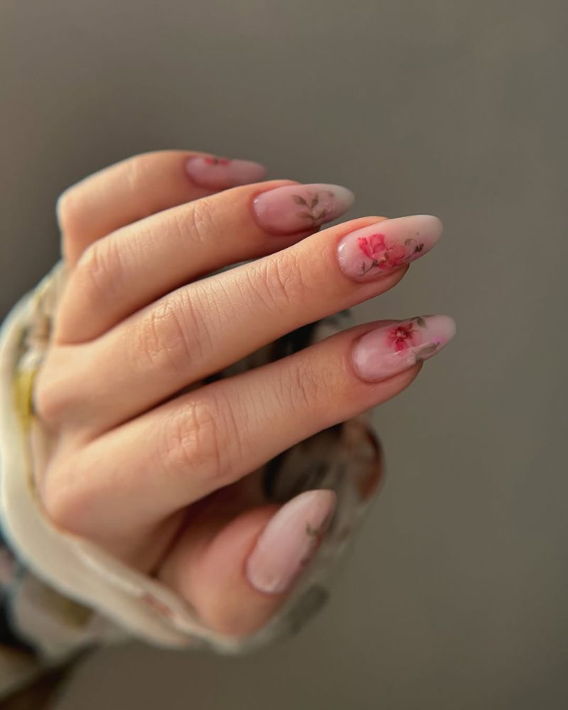 idée d’ongles printaniers chics, manucure propre