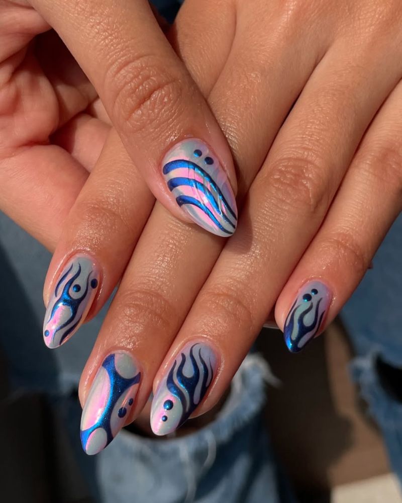 idées d’ongles chrome pour un art d’ongle amusant