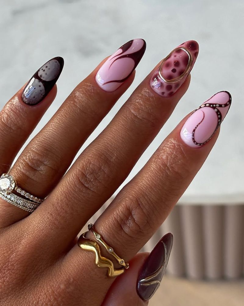 ongles d'été, idée de manucure