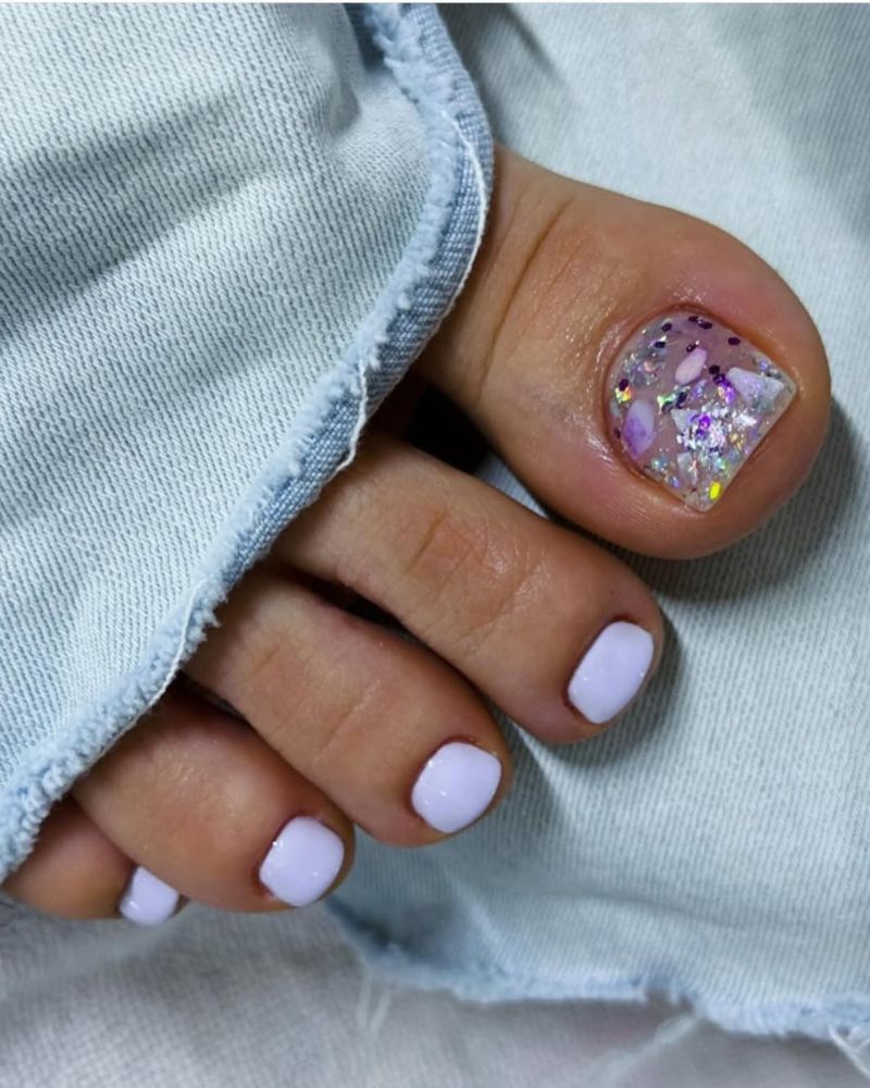 pédicure lavande, pédicure violette