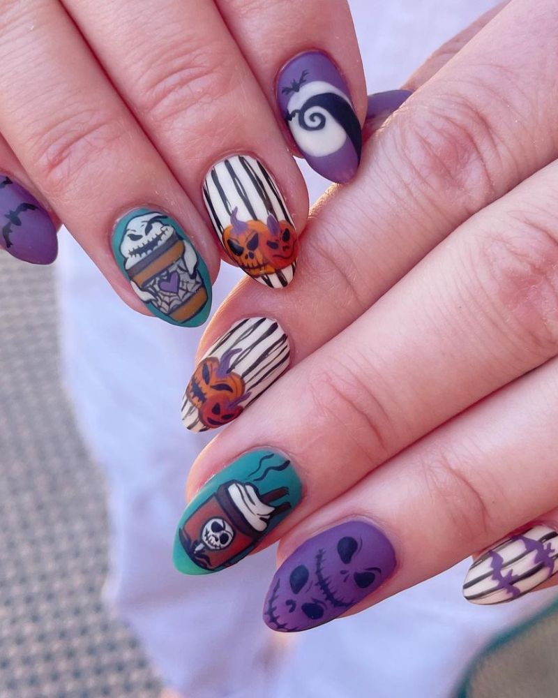 ongles Halloween the night before christmas