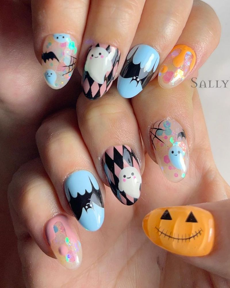 designs ongles halloween