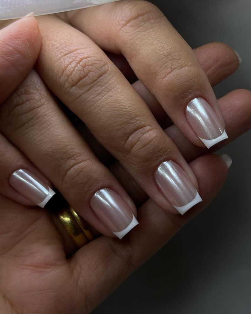 french chrome, french classique, french à bout blanc