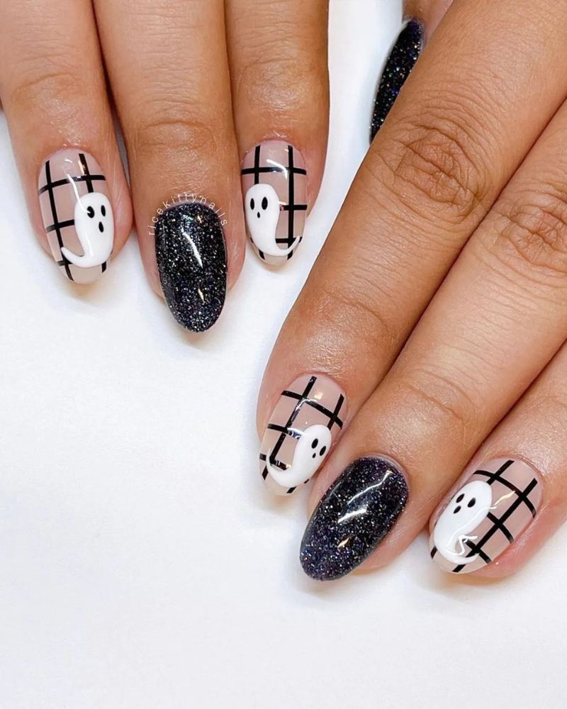 nail art halloween mignon