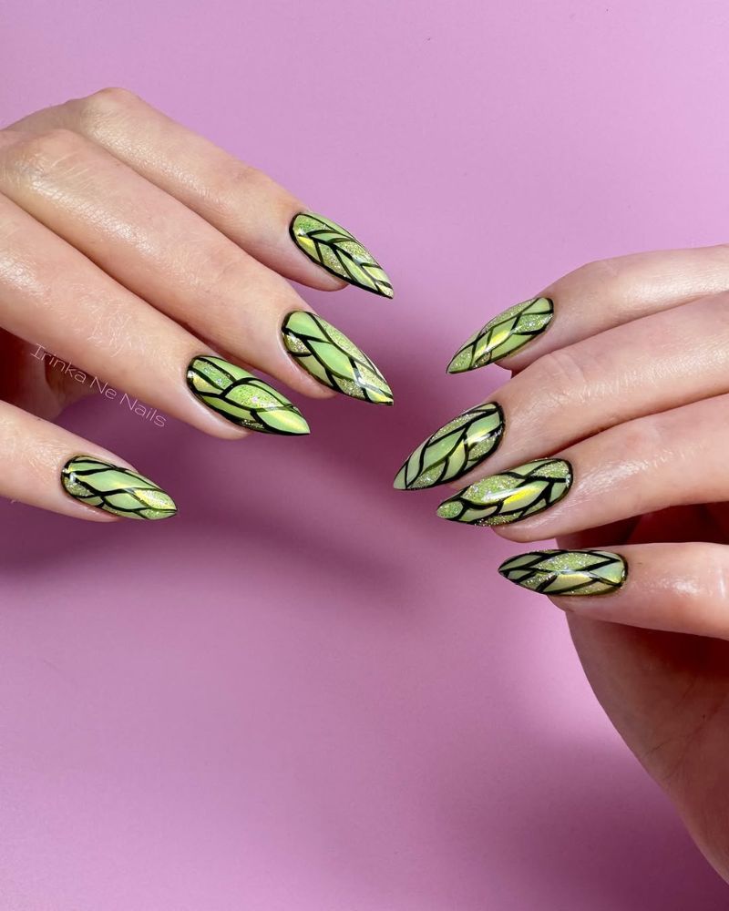 nail art ailes de papillon, ailes de fée