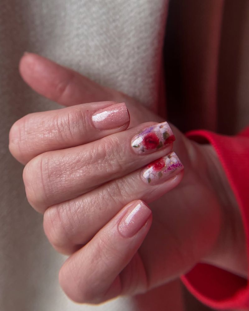 ongles effet œil de chat, ongles printaniers chics