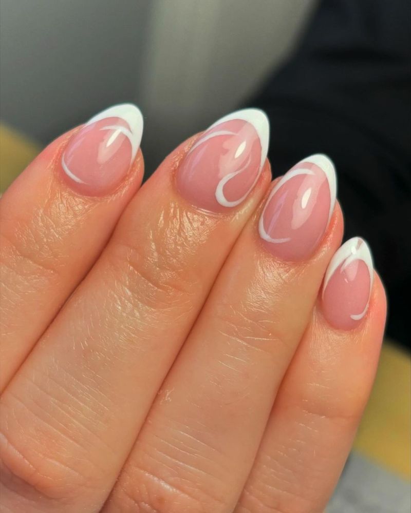 ongles french bout blanc
