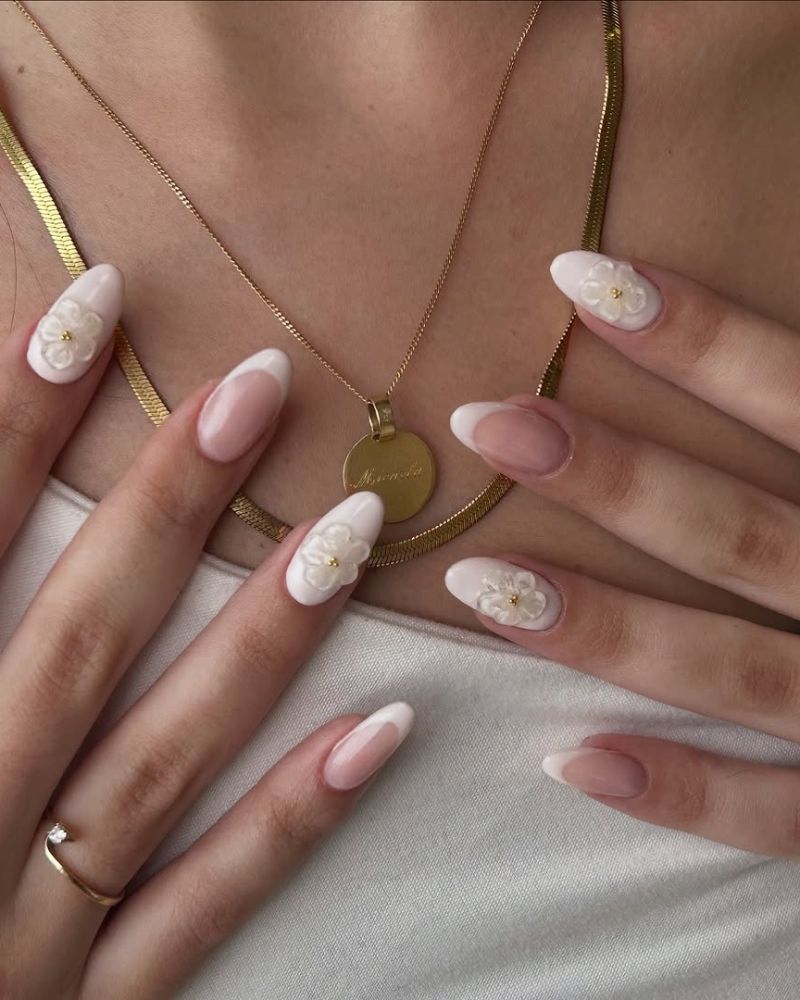 ongles lait de jument, ongles d'été simples