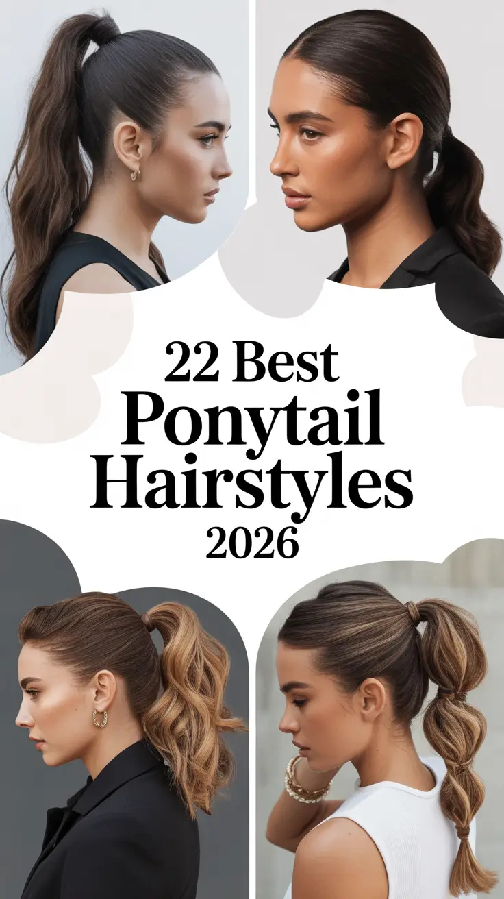 Meilleures coiffures en queue de cheval 2026 : des looks formels lisses aux styles doux pour mariées