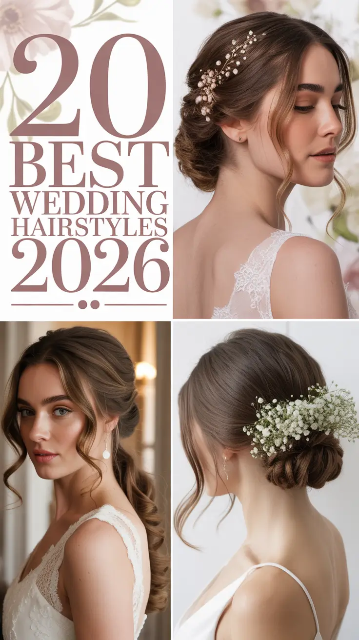 Meilleures Coiffures de Mariage 2026 : Looks Nuptiaux Intemporels pour Toutes les Longueurs de Cheveux