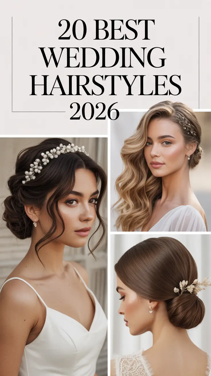 Meilleures Coiffures de Mariage 2026 : Looks Nuptiaux Intemporels pour Toutes les Longueurs de Cheveux