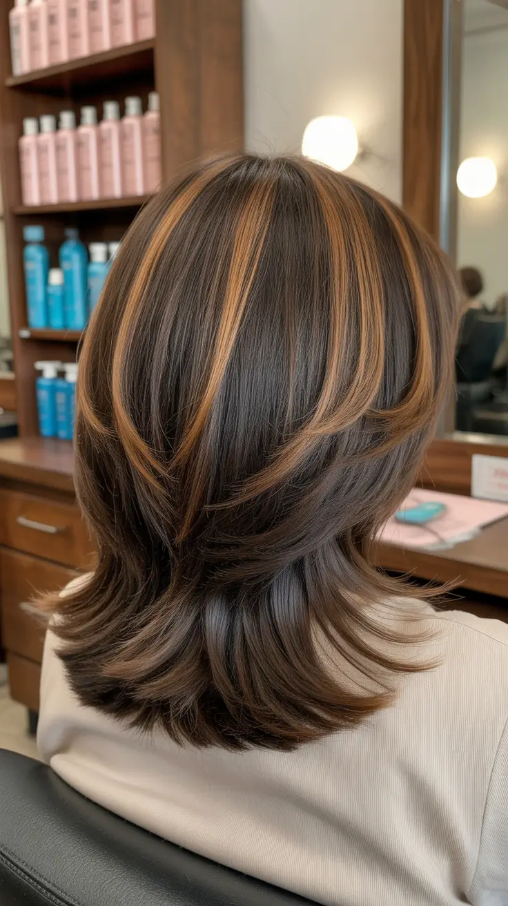 Inspiration coiffure 2026 Couches papillon brunes douces