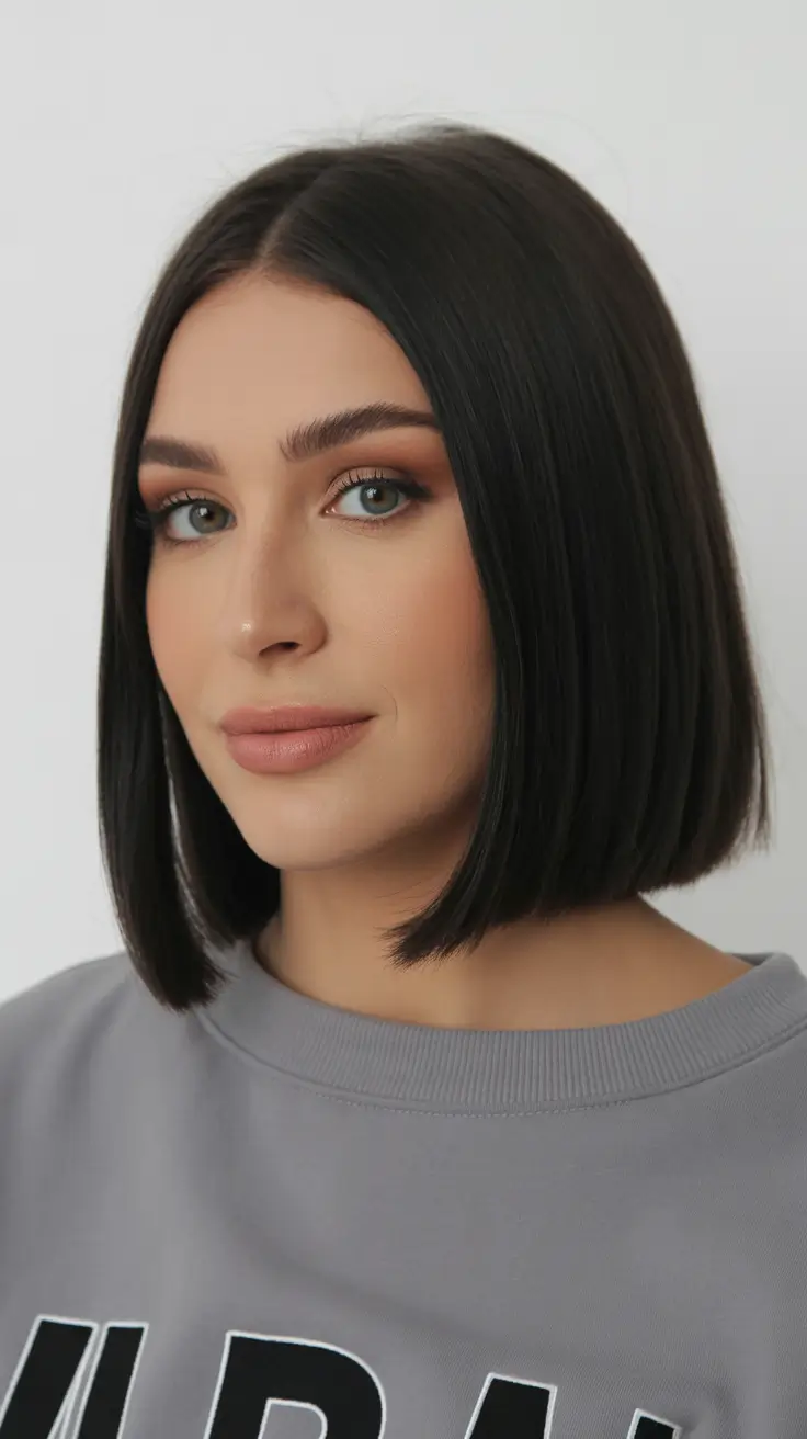 Nouvelles idées coiffure 2026 Bob lisse brillant