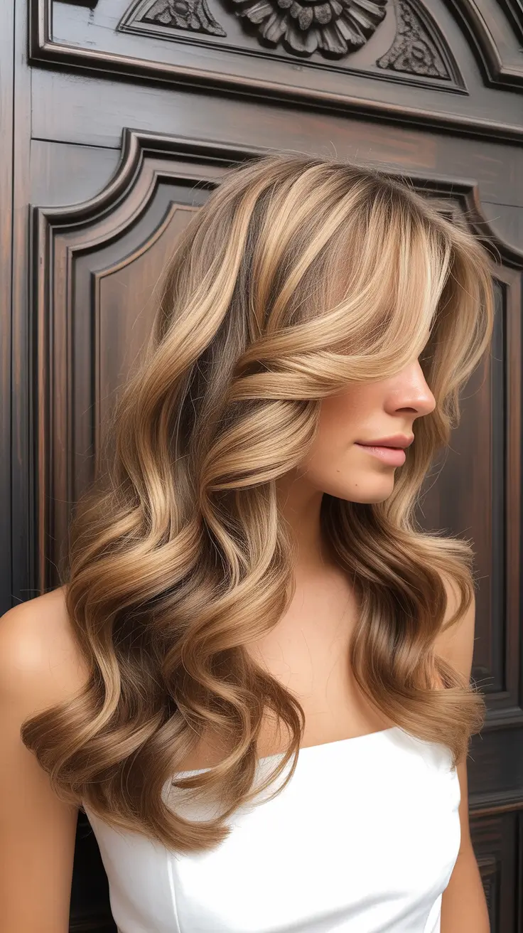 Nouvelles idées coiffure 2026 Ondulations volumineuses miel