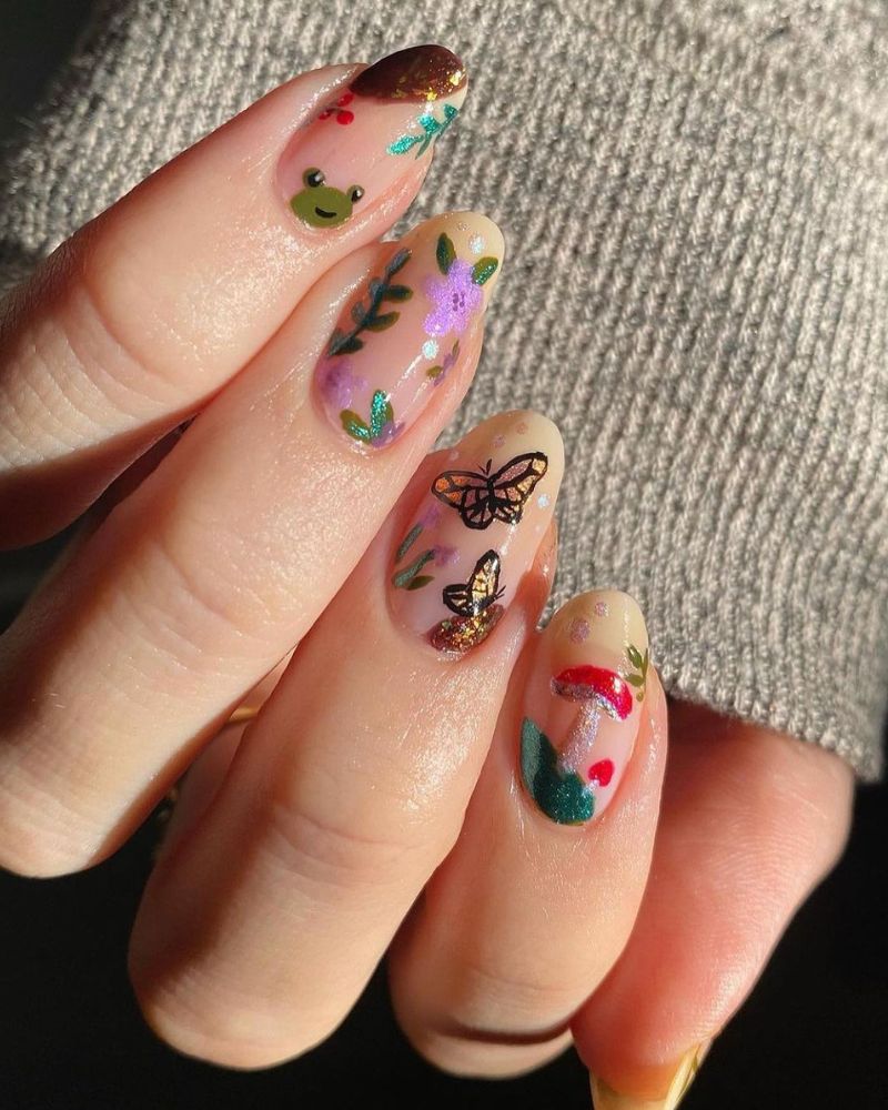 ongles d’automne mignons