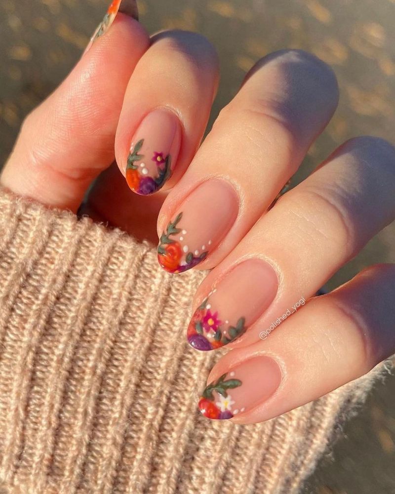 ongles d’automne simples
