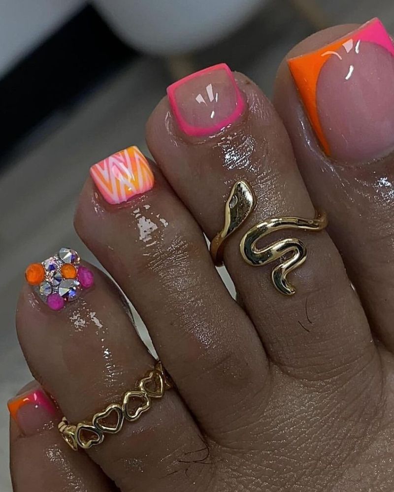 summer toenails