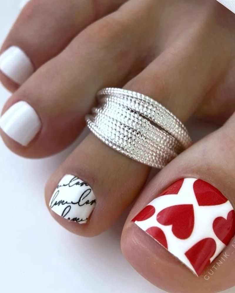 white pedicure