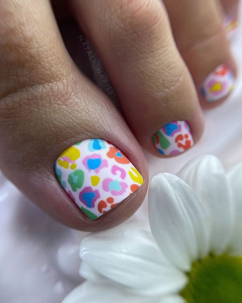 nail art d’orteils pour l’été