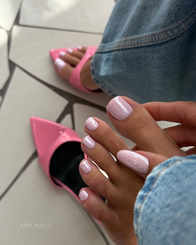 designs chrome rose mains et pieds