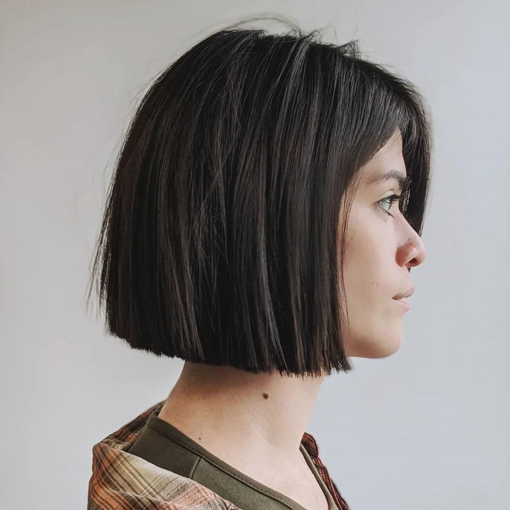 Carré blunt aux pointes parfaitement nettes
