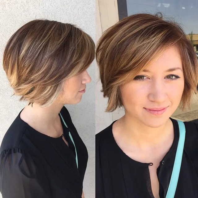 Carré court piece-y pour cheveux fins