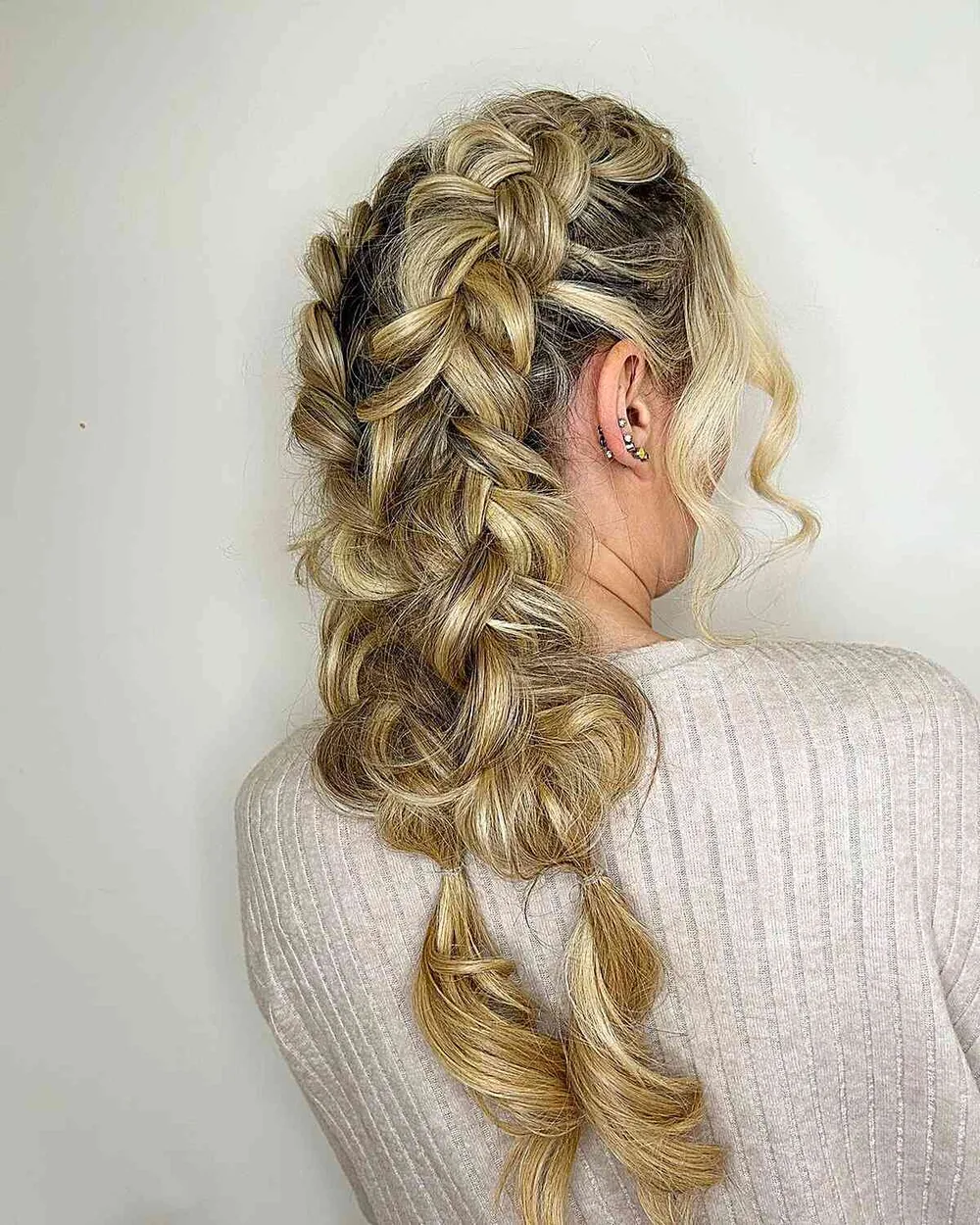 Doubles tresses hollandaises façon pull-through