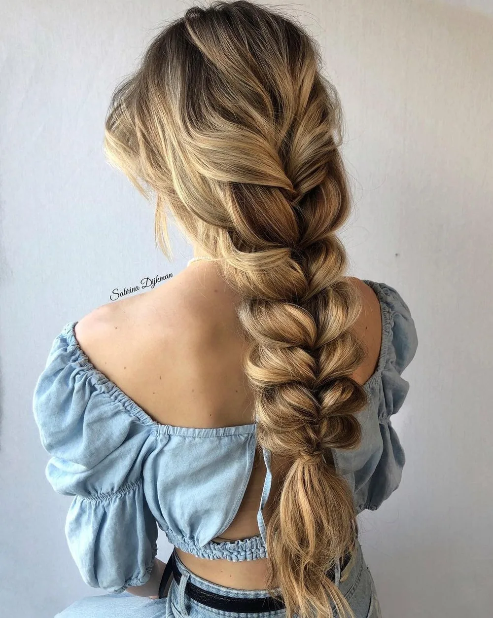 Longue tresse épaisse express sur cheveux épais