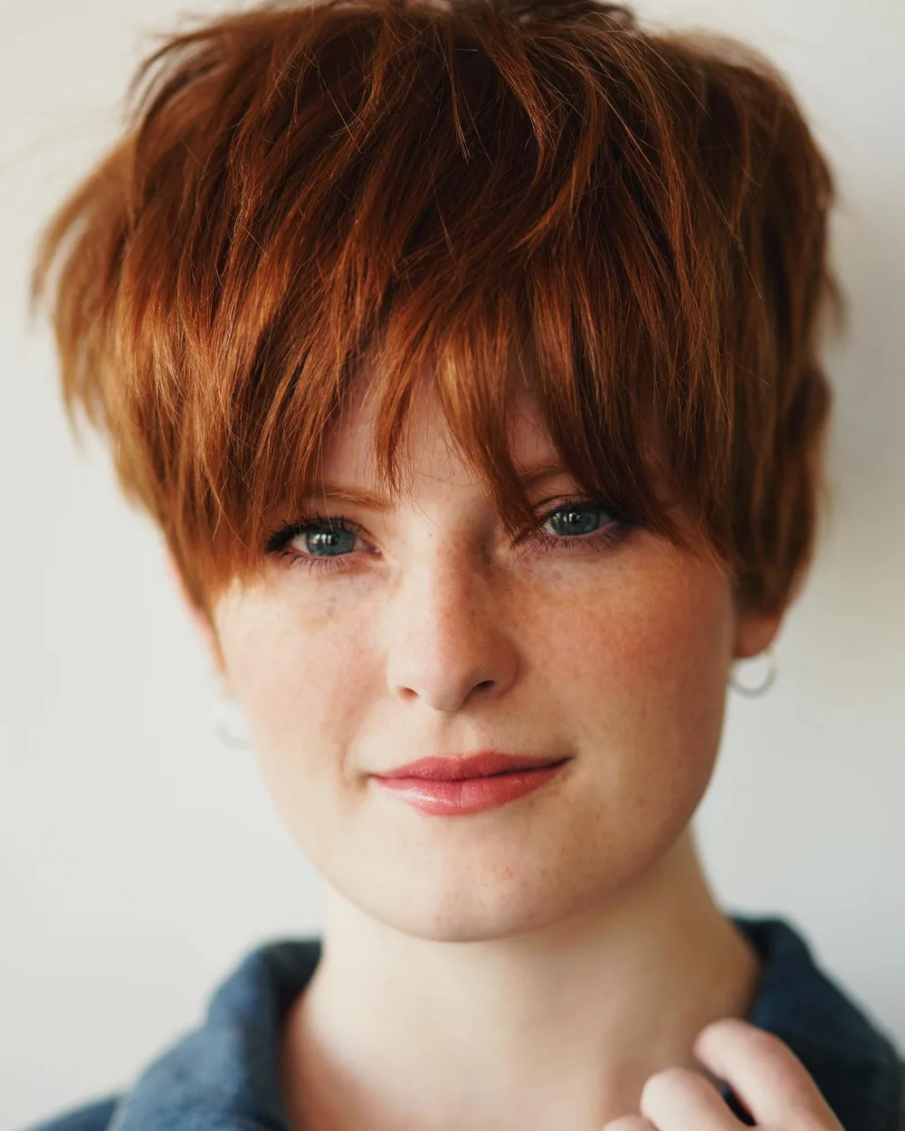 Pixie volumineux cuivré à couches choppy