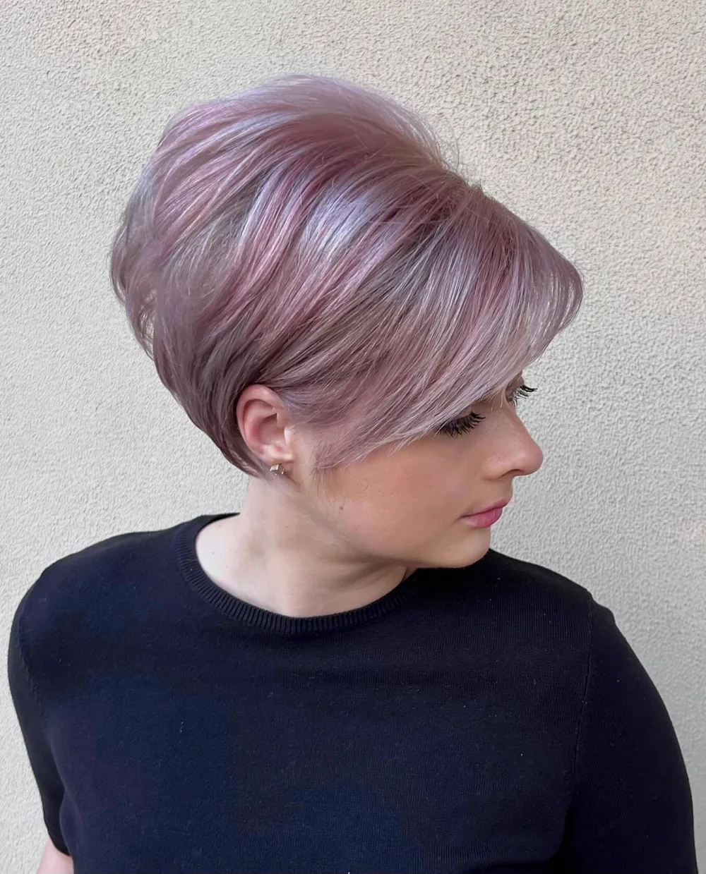 Bixie volumineux avec crown lift, base lilas