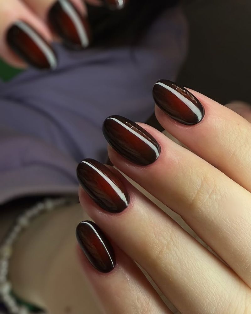 Aura brun chocolat Ongles aura brun chocolat gourmand