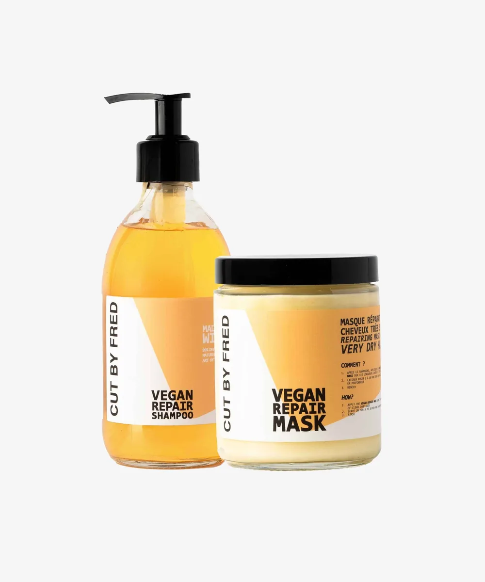 Duo Réparateur CUT BY FRED avec shampoing et masque nourrissants