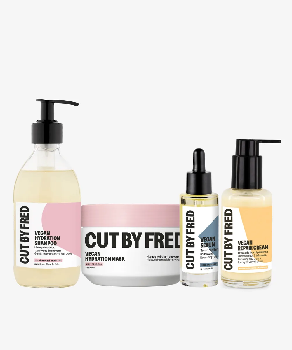 Routine CUT BY FRED pour cheveux secs et abîmés après l'été